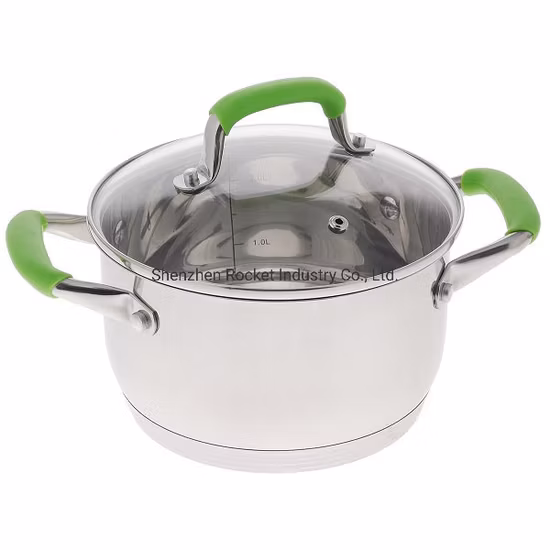 Poignées en Silicone, marmite à Induction en acier inoxydable, Casserole à soupe, ustensiles de cuisine