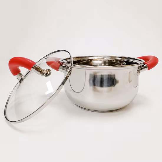Poignée en Silicone couvercle en acier inoxydable, ensemble d'ustensiles de cuisine de Camping, ustensiles de cuisine