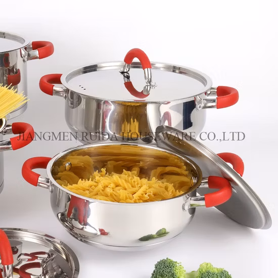 Batterie de cuisine en silicone, 12 pièces, ustensiles de cuisine en acier inoxydable avec base à induction